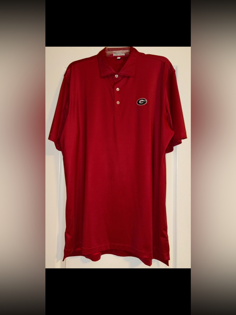 GENTLY USED PETER MILLAR GEORGIA DAWGS CUSTOM POLO.